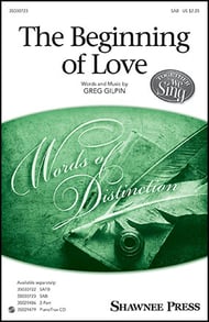 cover The Beginning of Love SAB choral sheet music cover